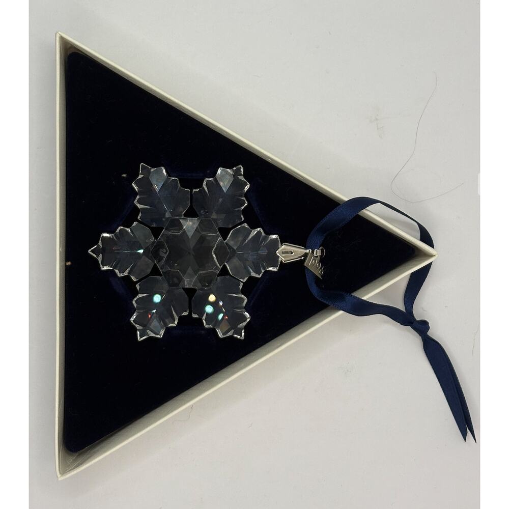Swarovski 1996 Annual Holiday Ornament Crystal Snowflake Original Box - Picture 2 of 5